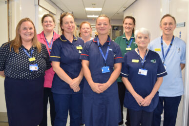 A photo of colleagues at Wincanton Community Hospital.